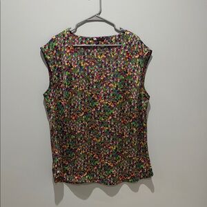 Multicolor Sleeveless Women's Top